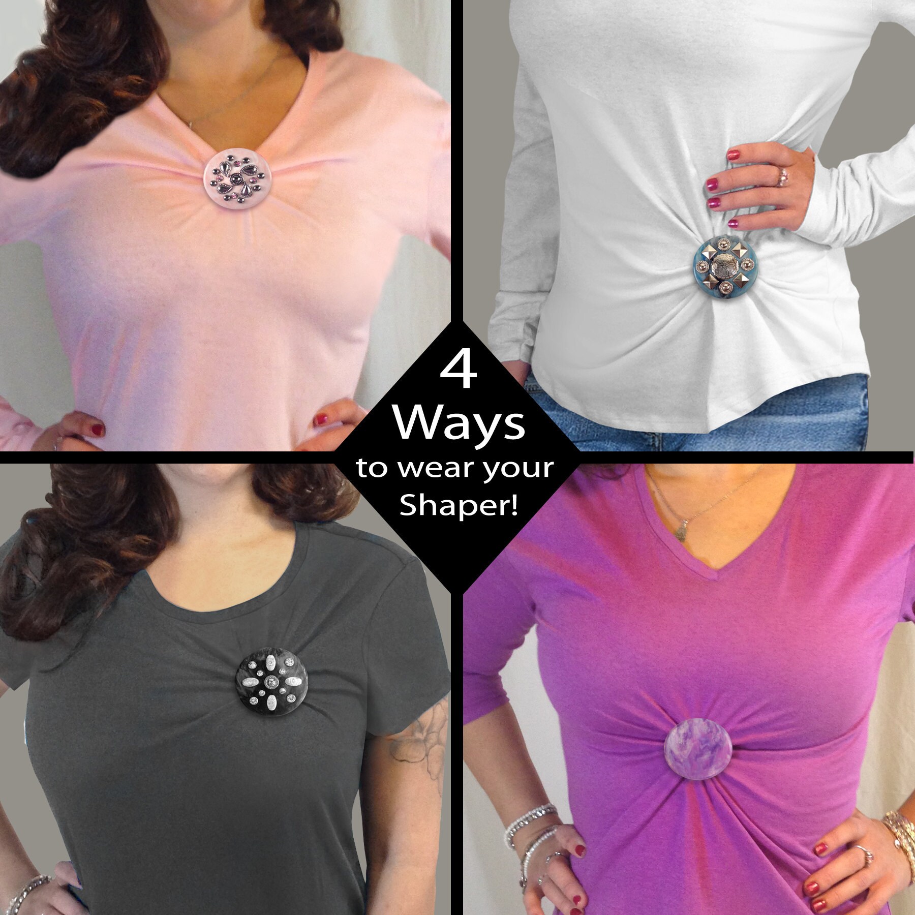 TShirt Shaper Cinch Clips by allaboutcreative on Etsy