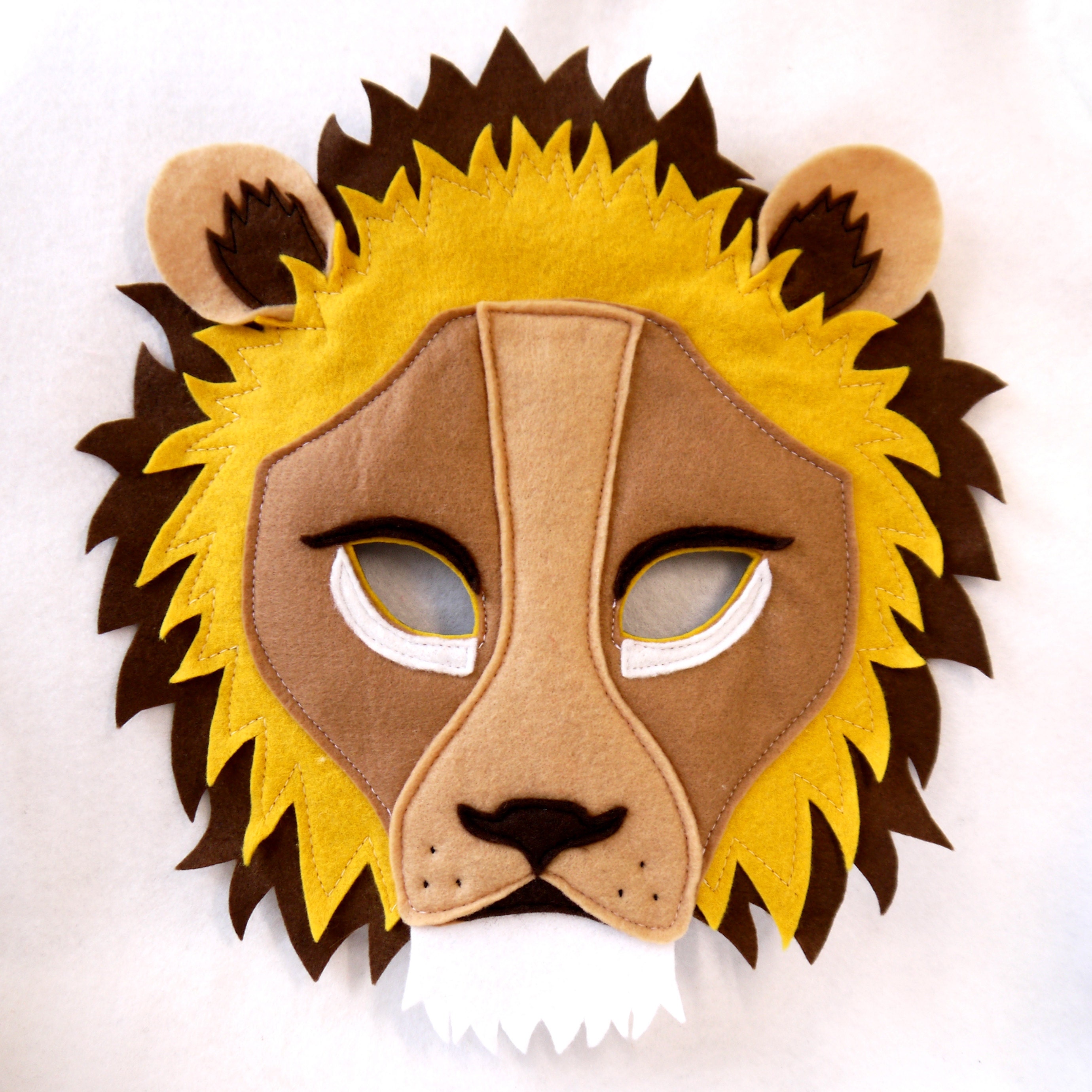 Masque de Lion peluche pour adulte - déguiz-fêtes