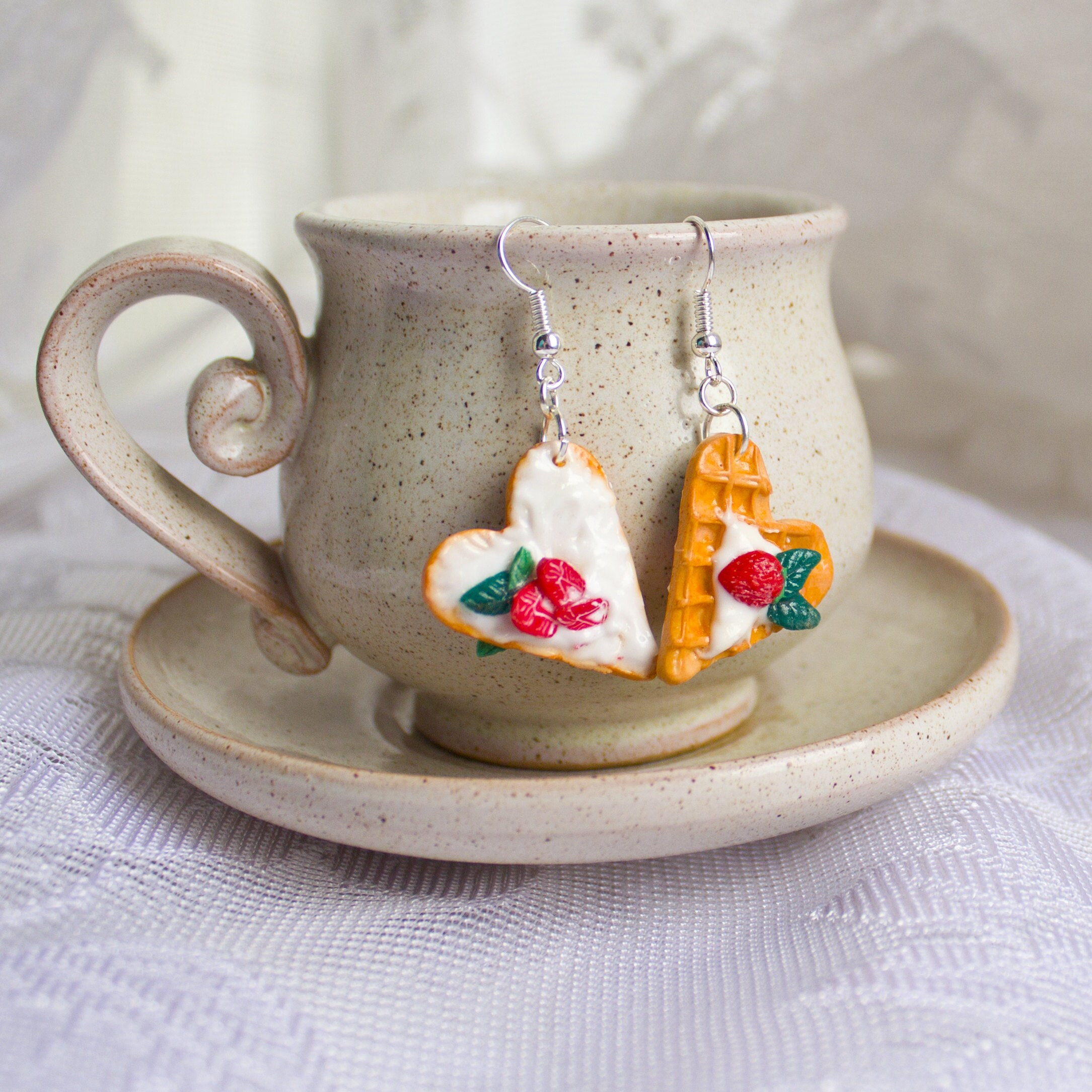 Handmade polymer clay statement jewelry figurine & by OlgaVidova