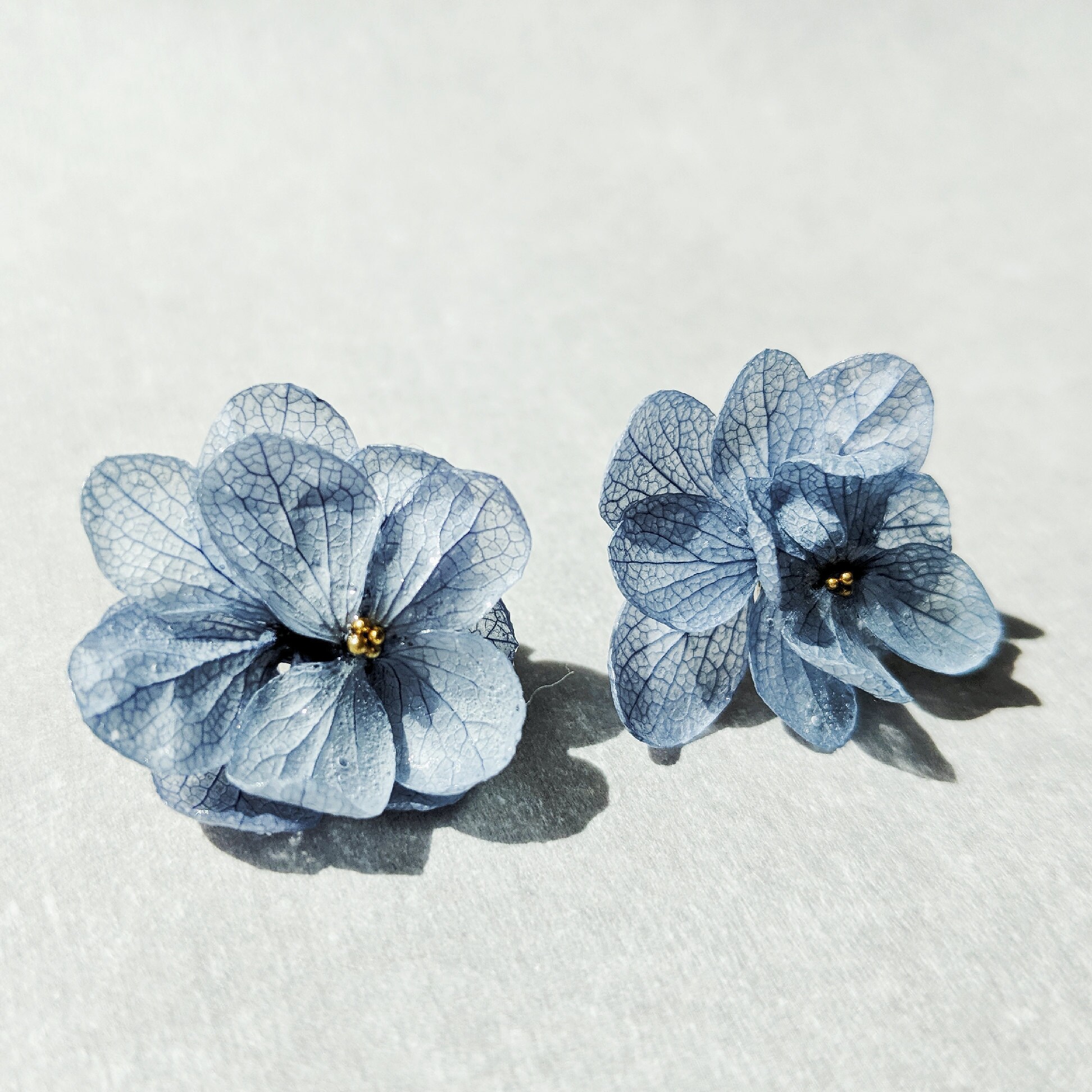 Handcrafted Real Hydrangea Jewelry Made In Toronto By Ajisaistu