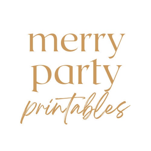 MerryPartyPrintables - Etsy