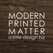 ModernPrintedMatter shop avatar