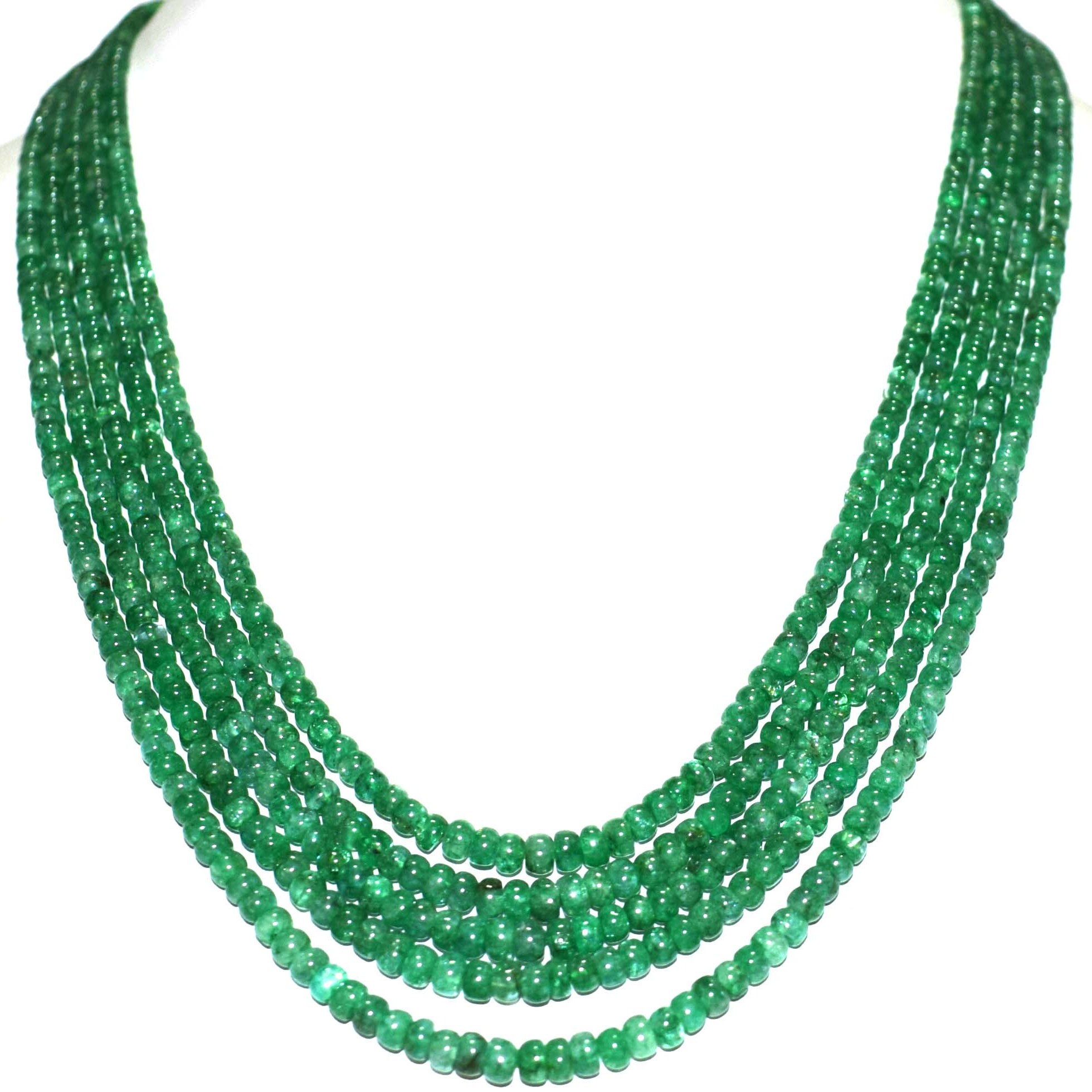 Multi Jade Sapphire Gemstone Round Beads 17-21 7 Strand Adjustable Necklace Poojagems2017