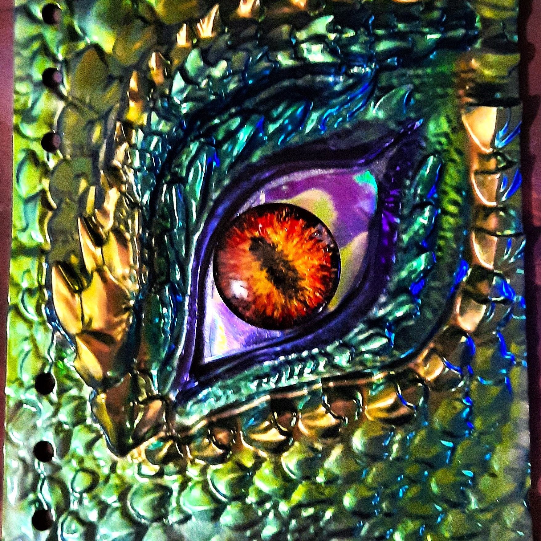 Dragon Eye Sublimation 4 Coaster Set. Beautiful, Vibrant Dragon Coasters  With Cork Backing. 