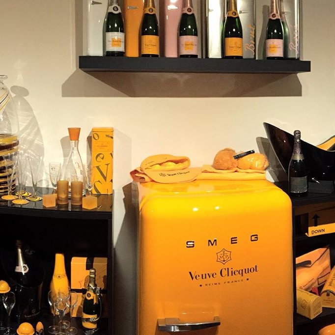 French Acrylic Veuve Clicquot Double Magnum Champagne Cooler