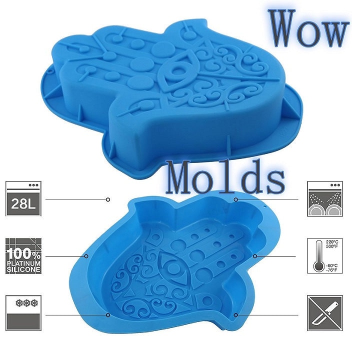 Silicone Snowflake Molds, FineGood 2 Pack Cake Pans Cookie Trays Handmade  Soap Making Moulds, Also for Chocolate Pudding Jelly Muffin Cups Kitchen