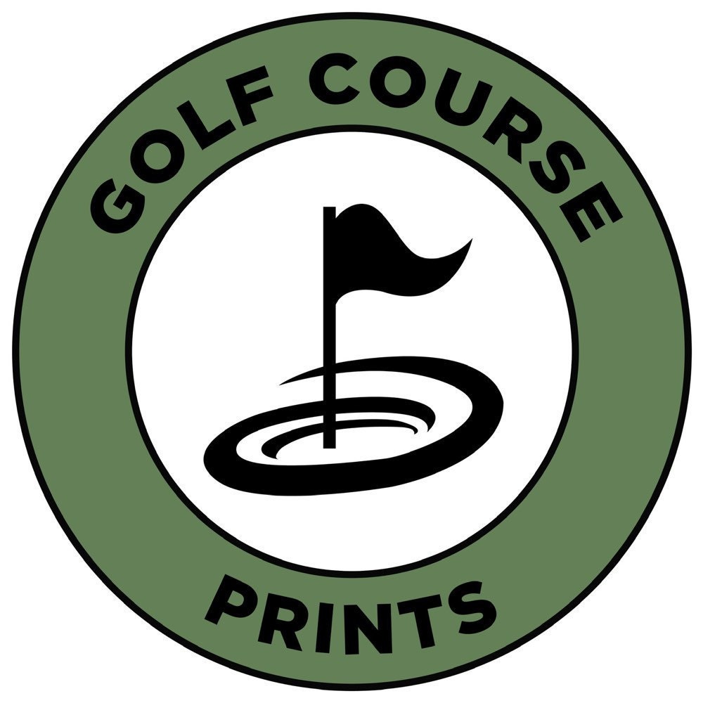 Ballyowen Golf Club New Jersey Golf Map Print Golfer Décor