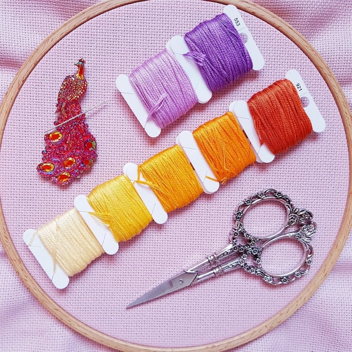 Mystical Moon Needle Minder pour Point de Croix//Broderie