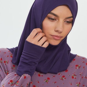One-Piece Jilbab / Prayer Dress With Elasticated Sleeves - Taupe main image 0