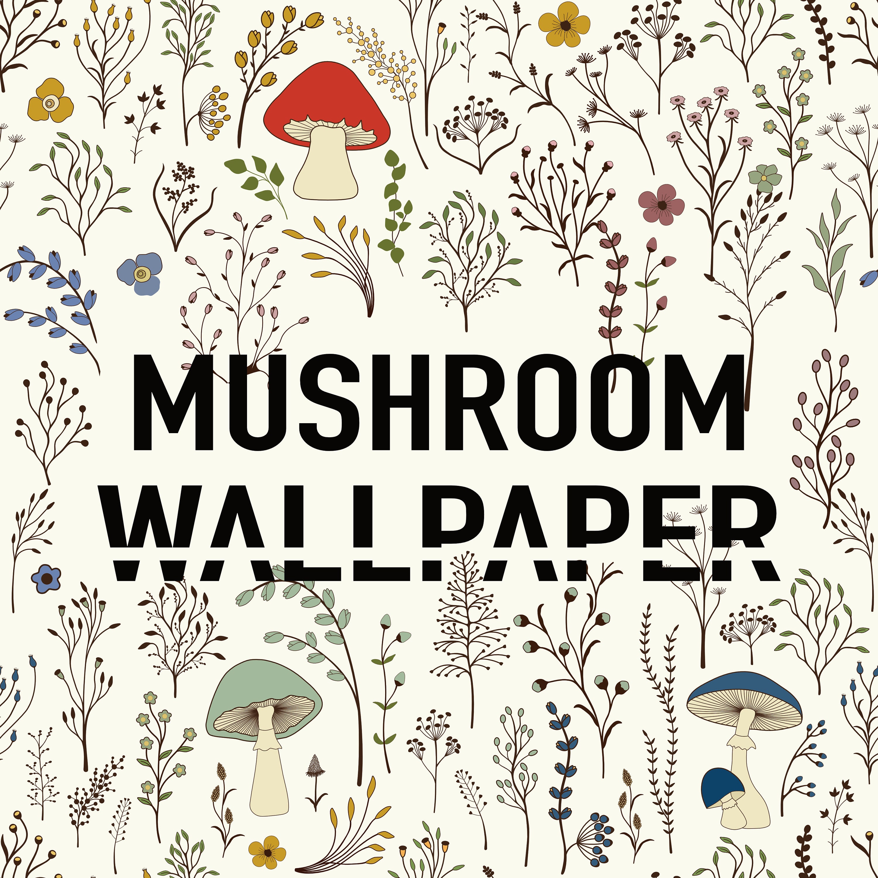 MushroomWallpaper - Etsy