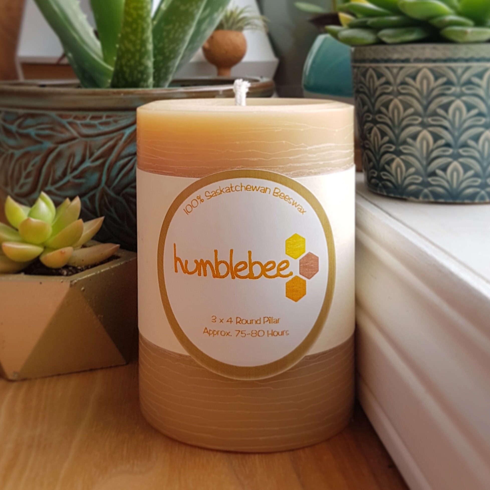 Beeswax Candles Made Using Saskatchewan By Humblebeemadecandles