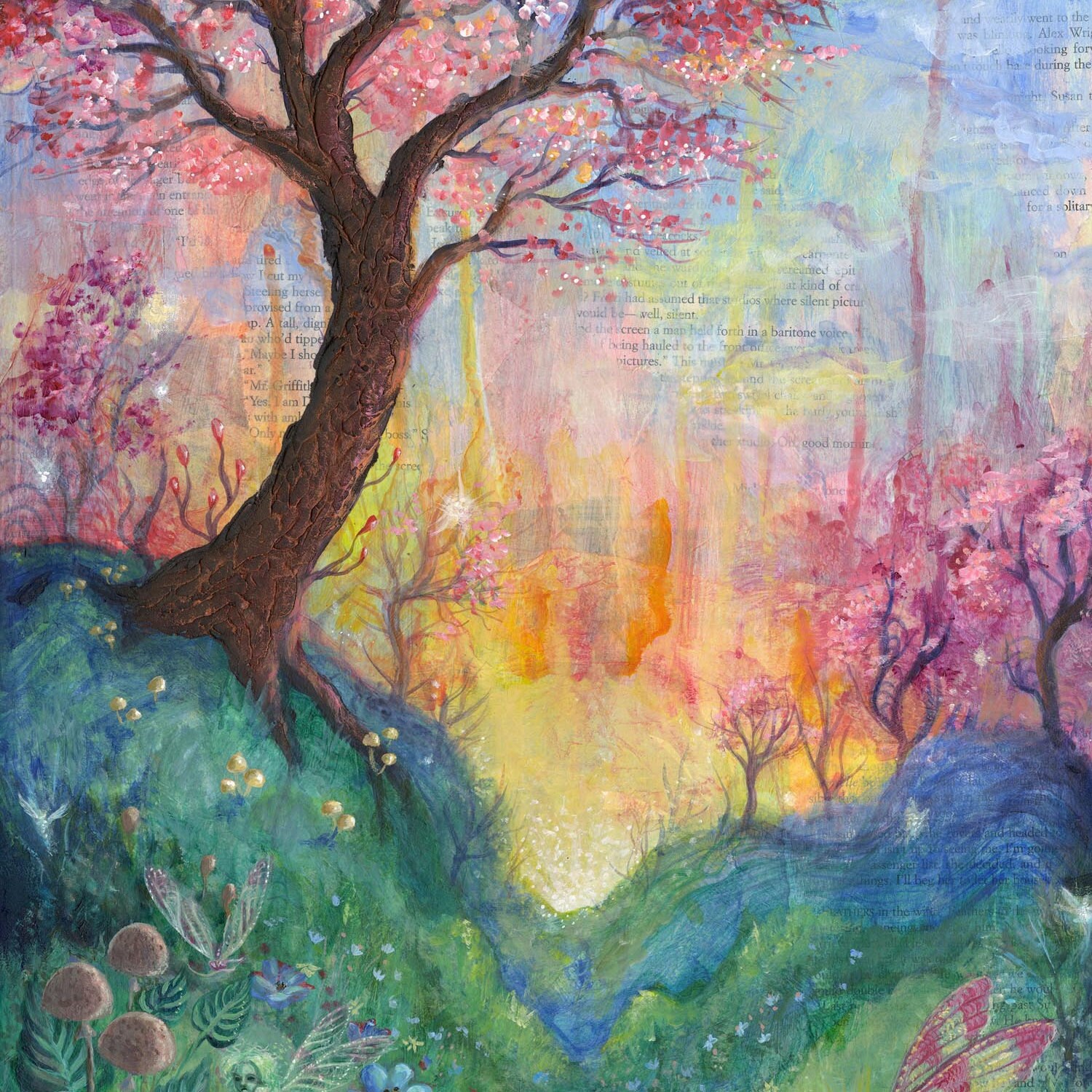 Enchanted Forest The Dreaming Tree Print 5x7 8x10 Etsy