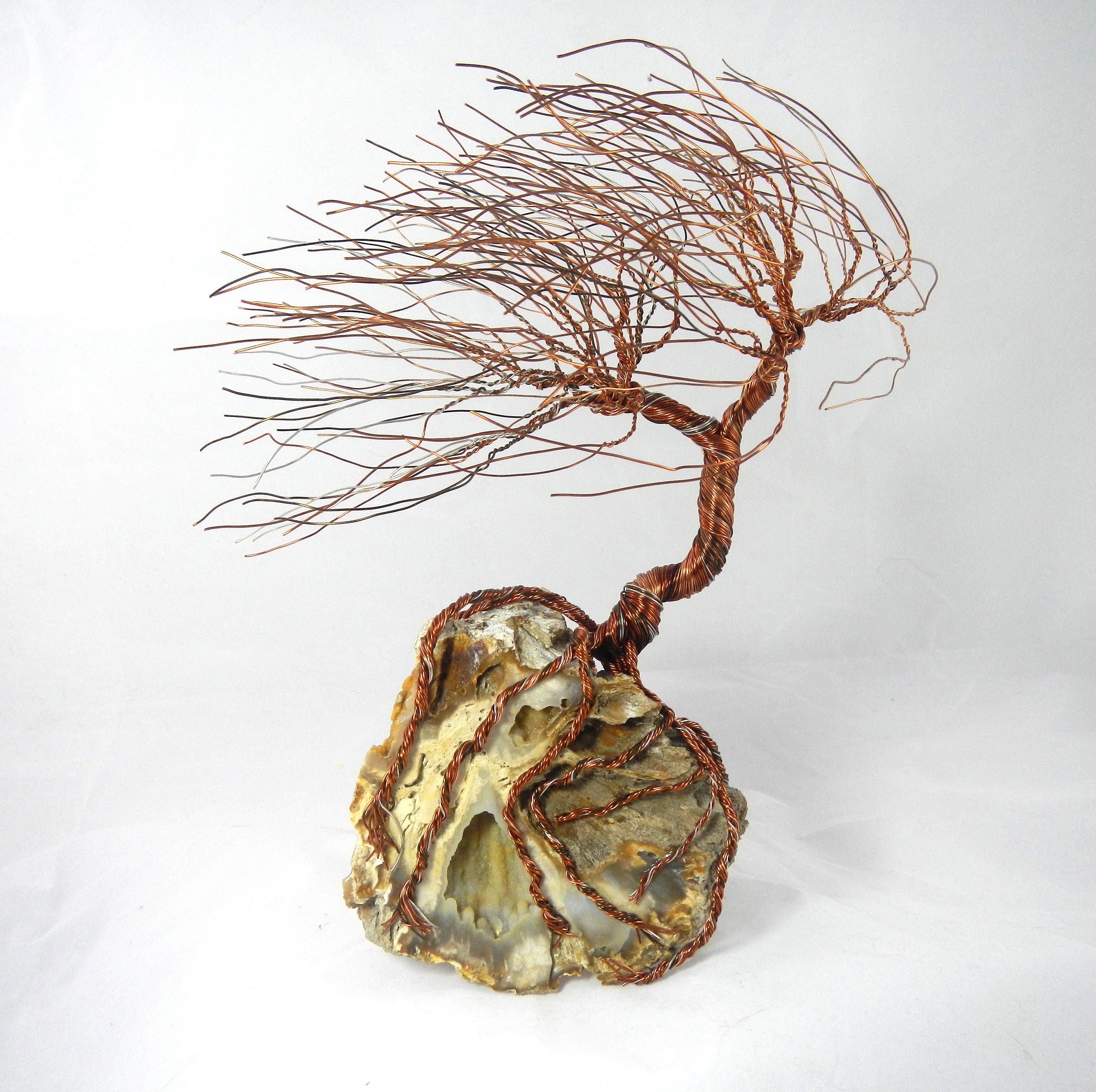 Copper Wire Tree, Copper Wire Artwork, Wire Tree Sculpture, Wire