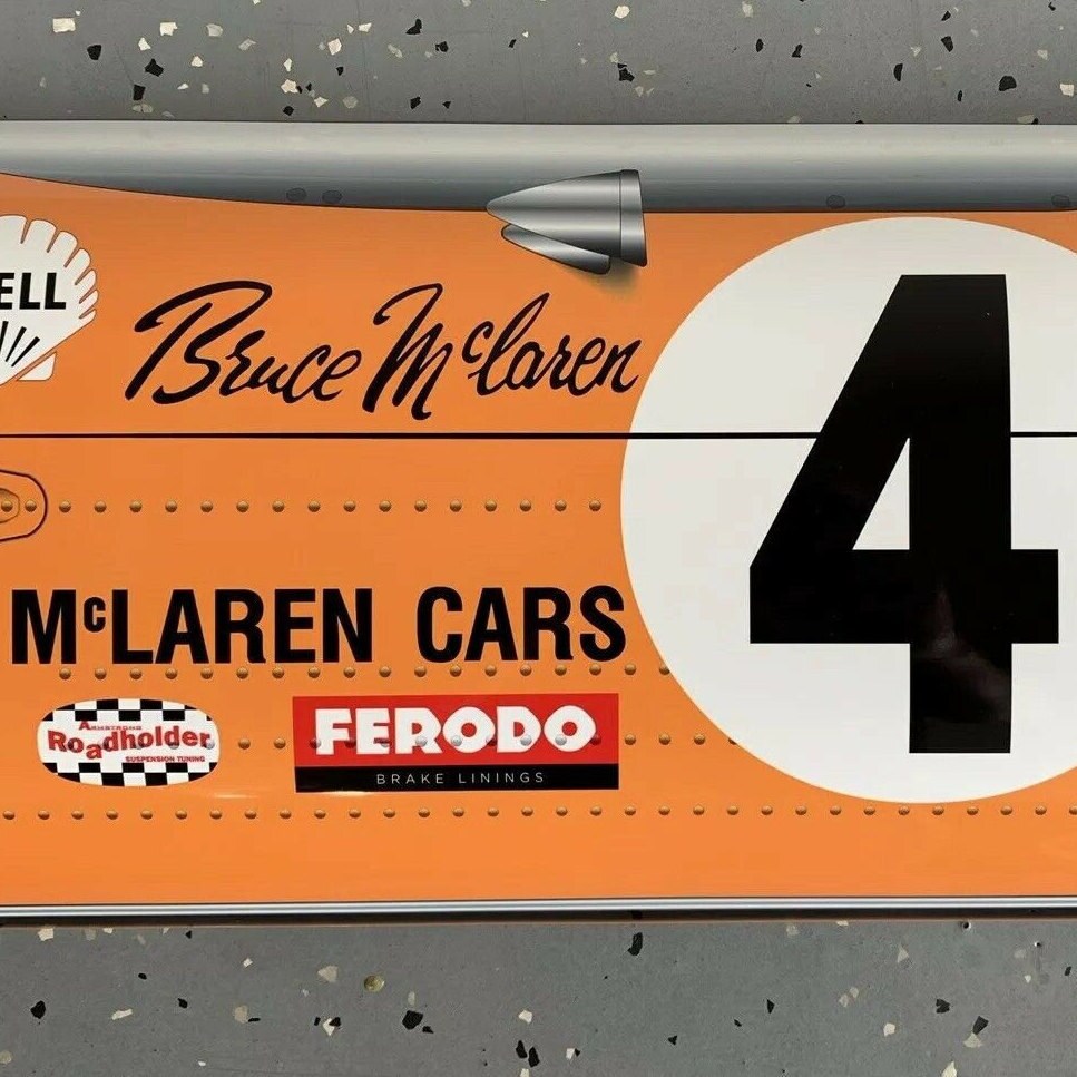 Retro style Racing sponsor inspired garage art Sign