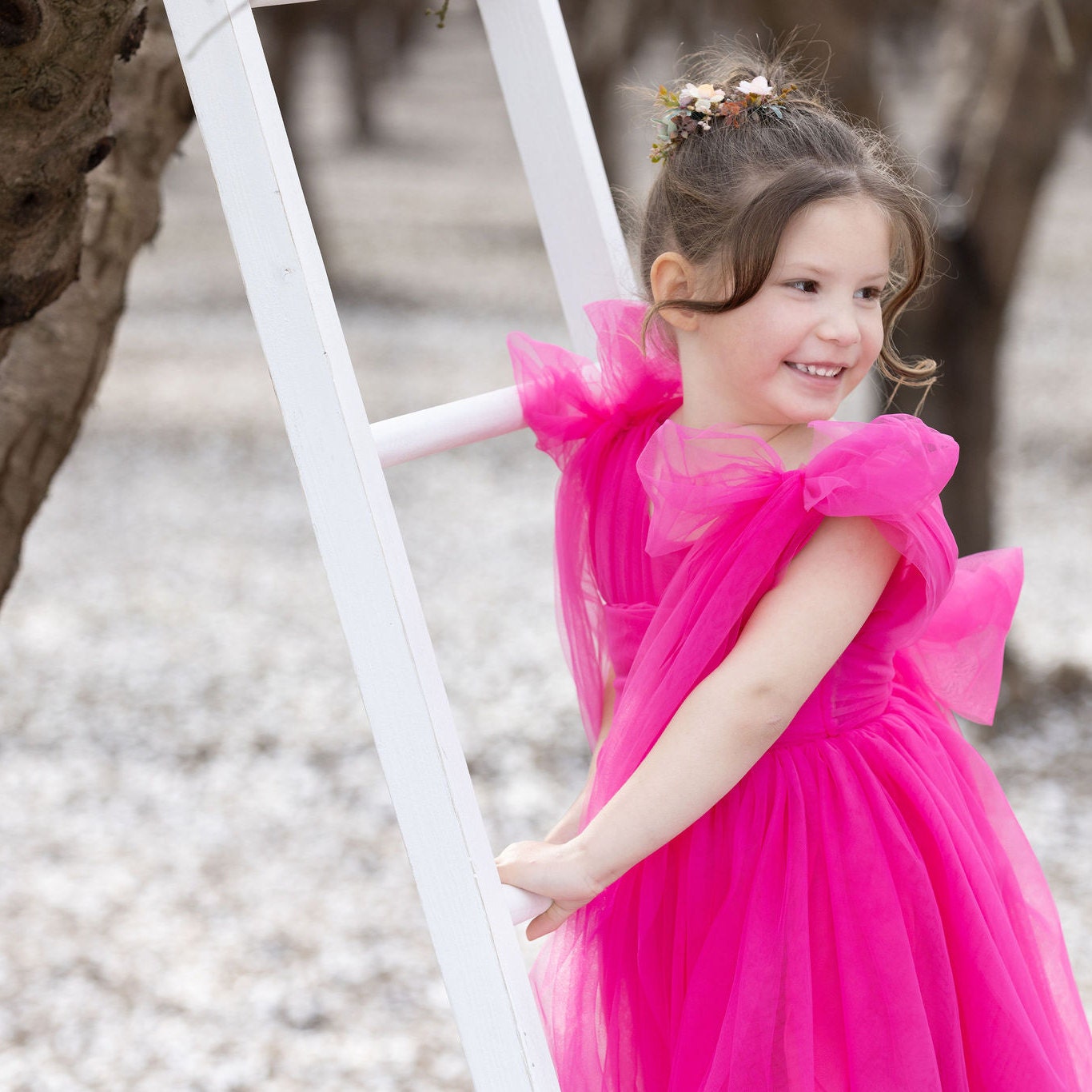 Senfgelbes Kleid für kleine Mädchen, Herbst Outfit für Kleinkind Mädchen,  Blumenmädchen Kleid