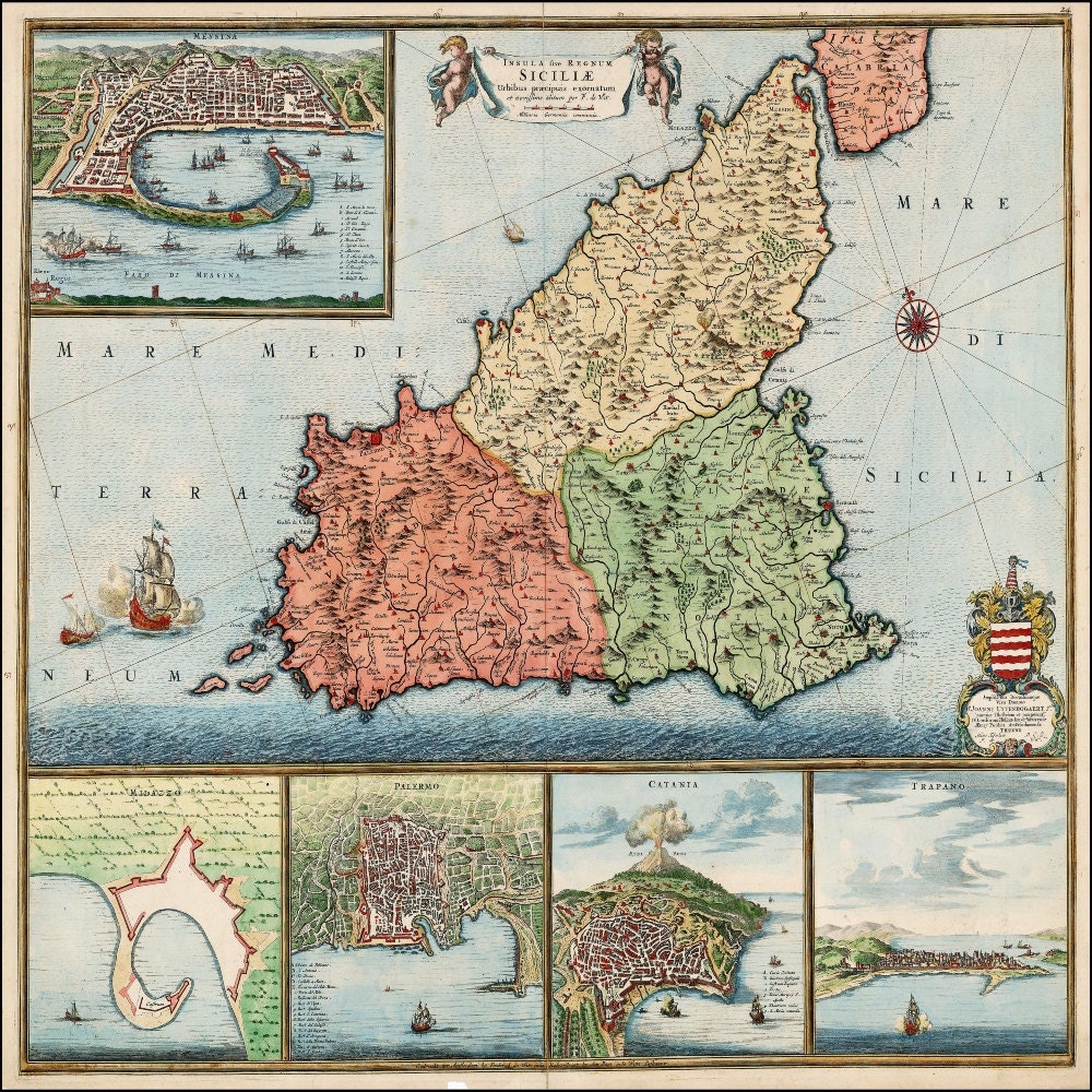 La Carte du ciel et de la terre : une carte illustrée de 1699