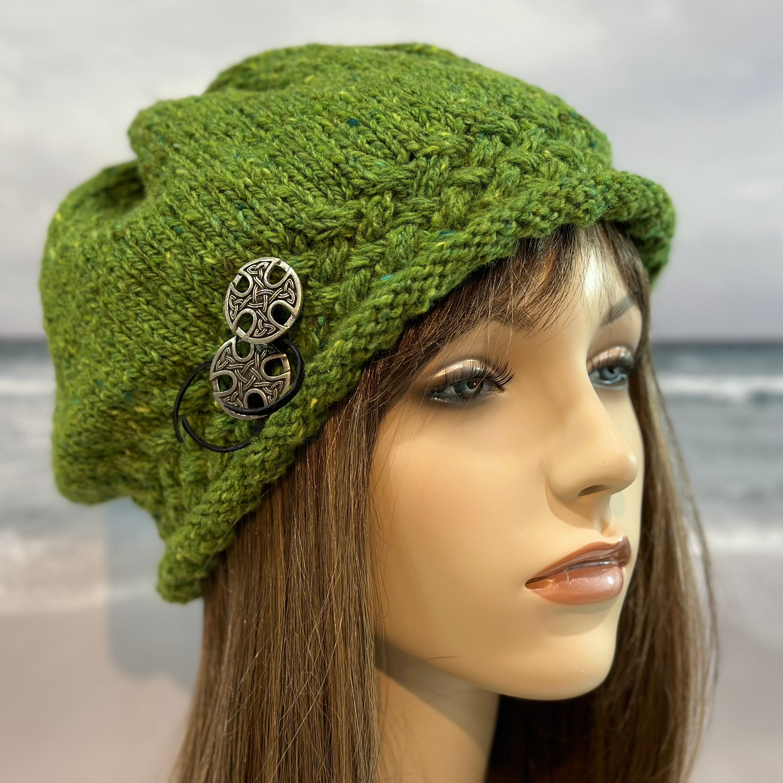 Bonnet Chimio Femme Chapeau Homme - Bonnet Reversible Tricot 100% Coton  Naturel Doux 2 Styles Grosse Tete Ete Hiver Mode Coré