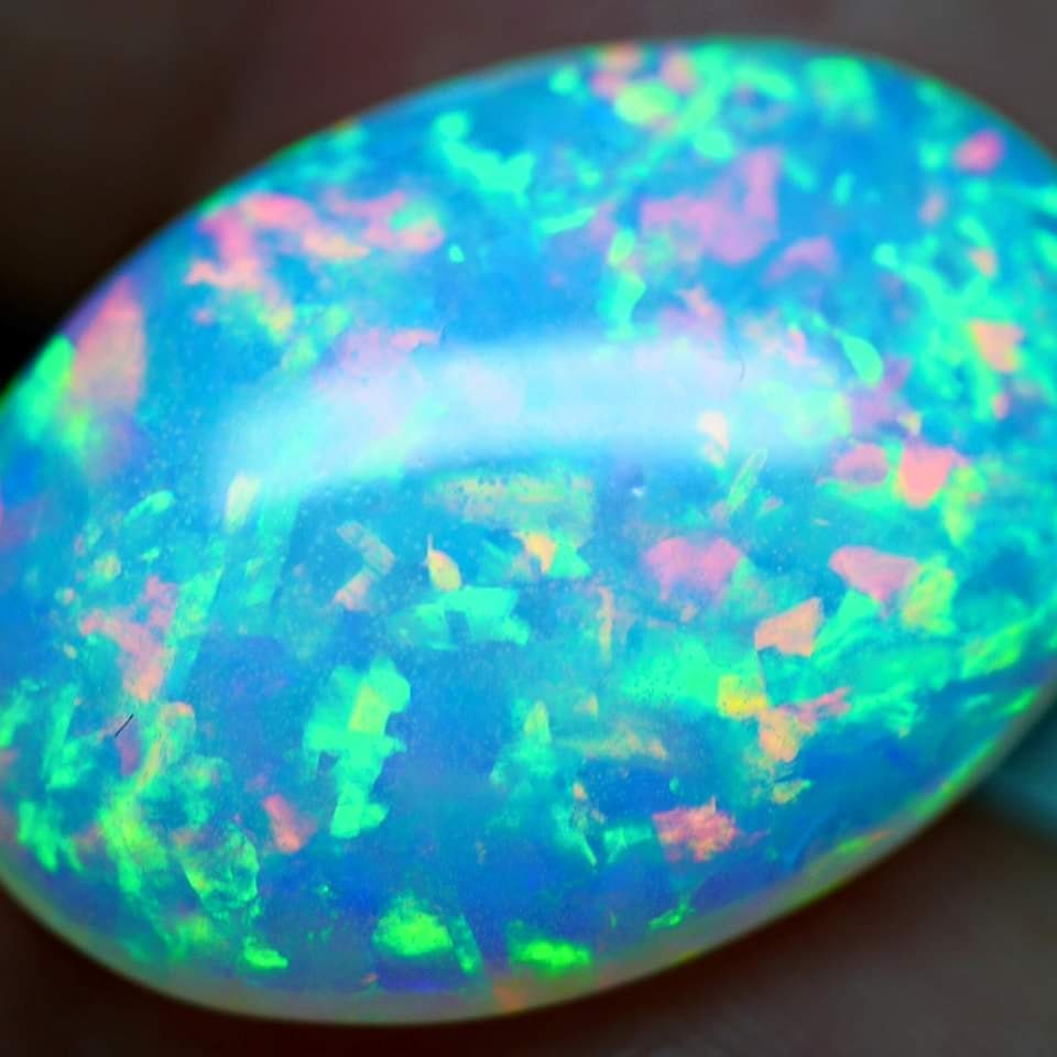 2.60 Cts Size Brilliant Smoked Ethiopian Opal Oval Cabochon 10x13 MM