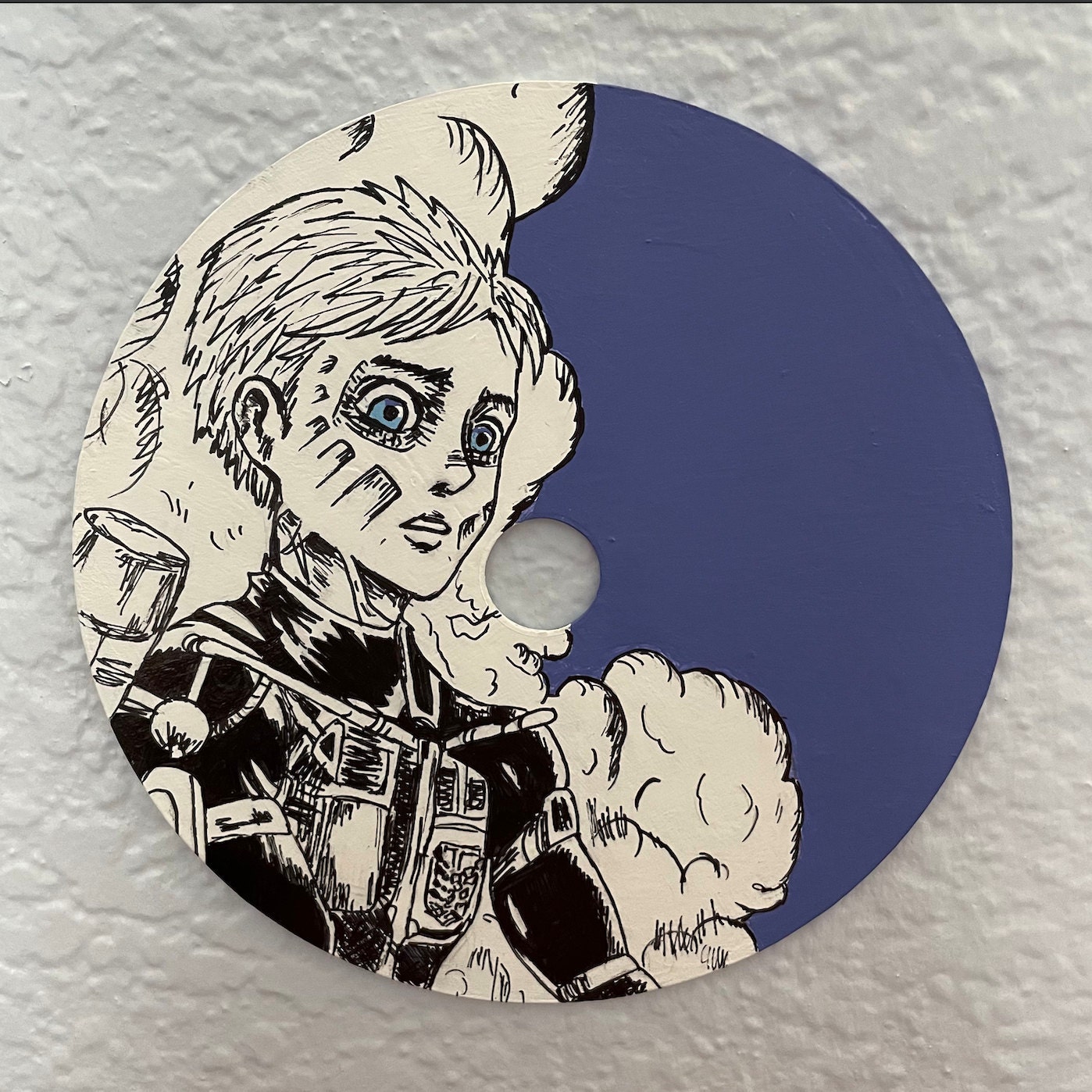 Custom Minimalist Anime Cd Painting 1 Etsy