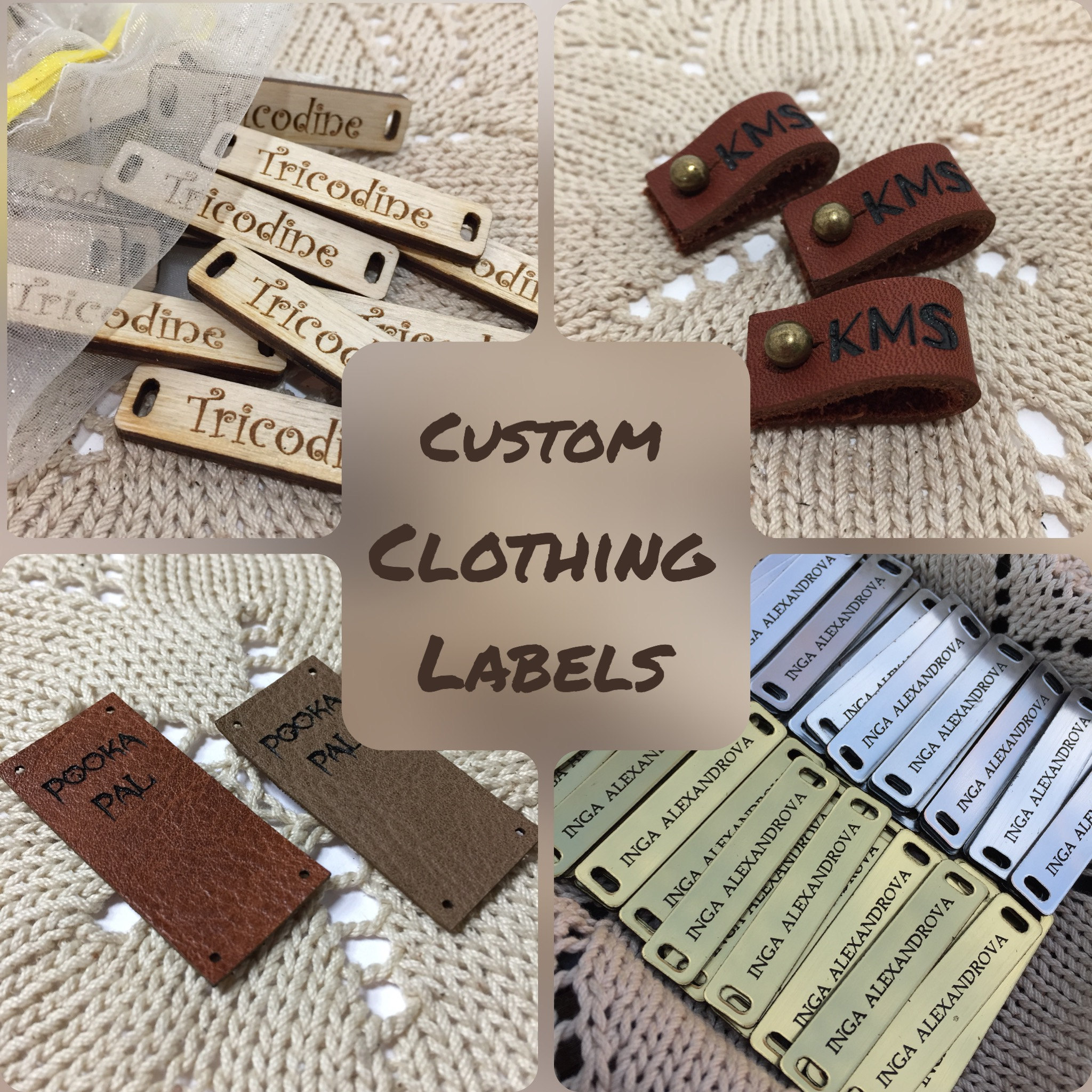 Custom Clothing LabelLeather LabelKnitting by CustomClothingLabel