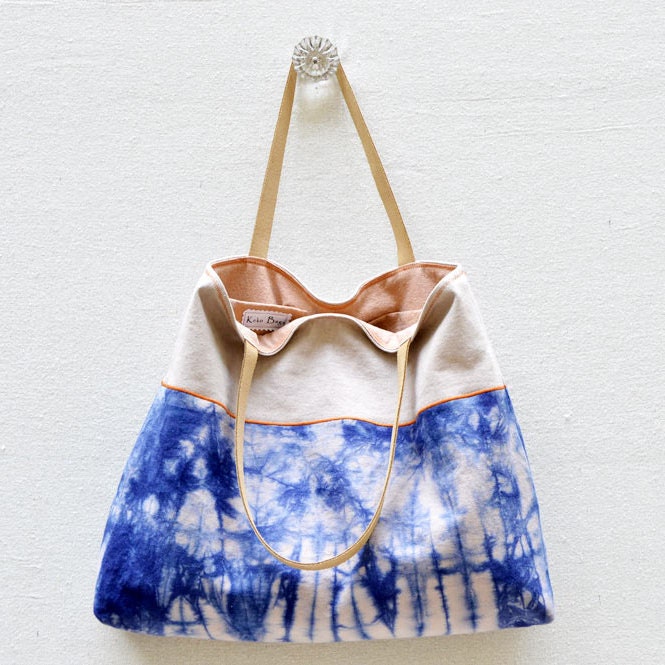 Colorful Casual Everyday Bags Totes Hand dyed Handmade by KekoBags