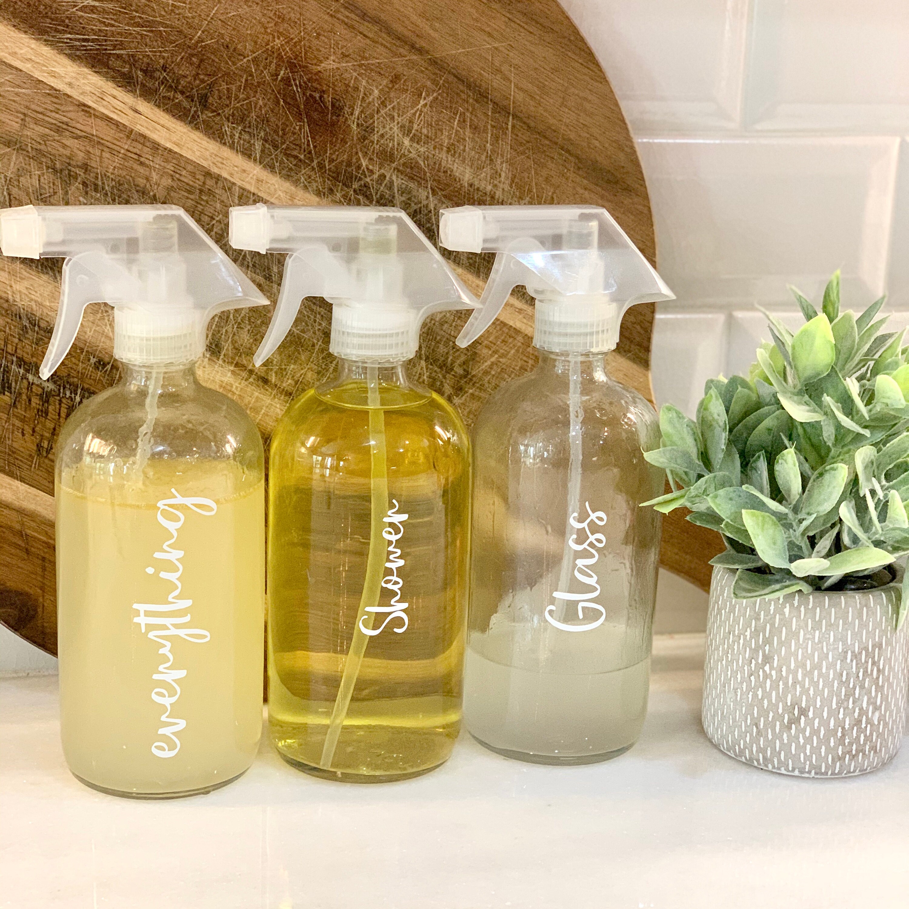 Organic essential oil cleaning products by