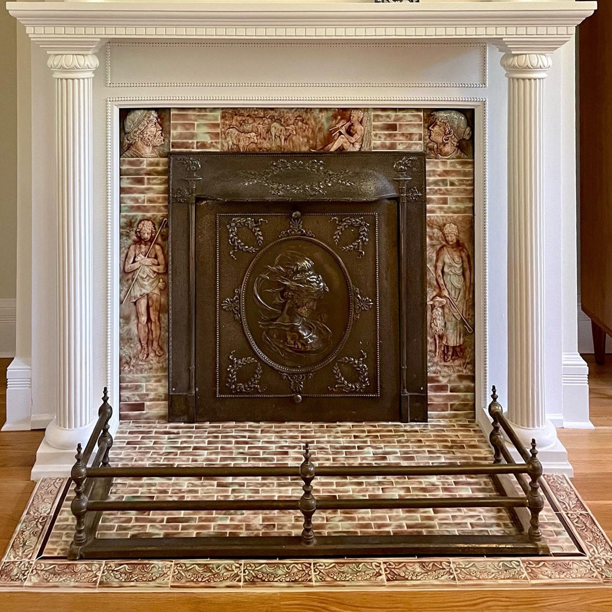 Handmade Victorian Fireplace Tiles in Chocolate Brown Gloss - Etsy