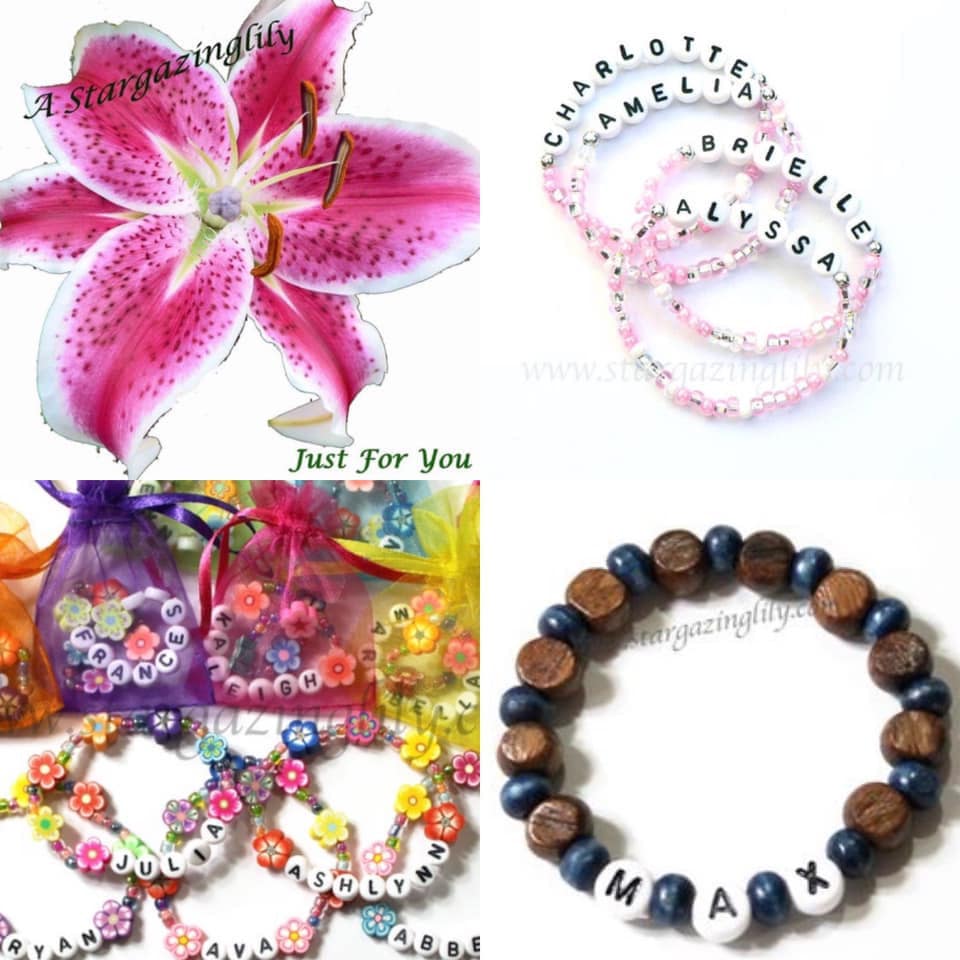 PinkSeep - Pulseras de cuentas para niños, paquete de 12 36 unidades,  pulseras de plástico para niña, pulsera rosa de mariposa con flores,  recuerdo de