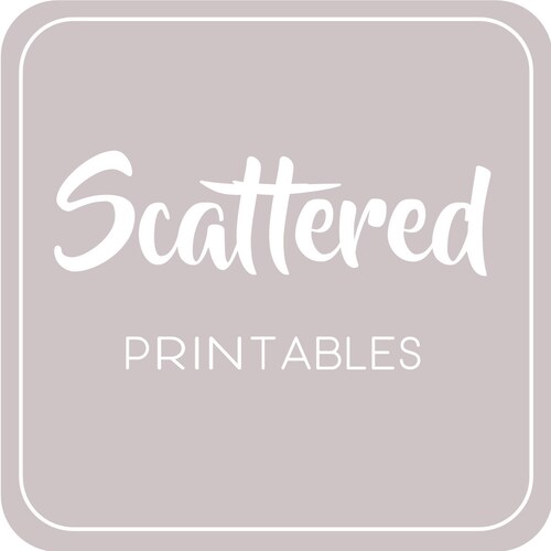 ScatteredPrintables - Etsy UK