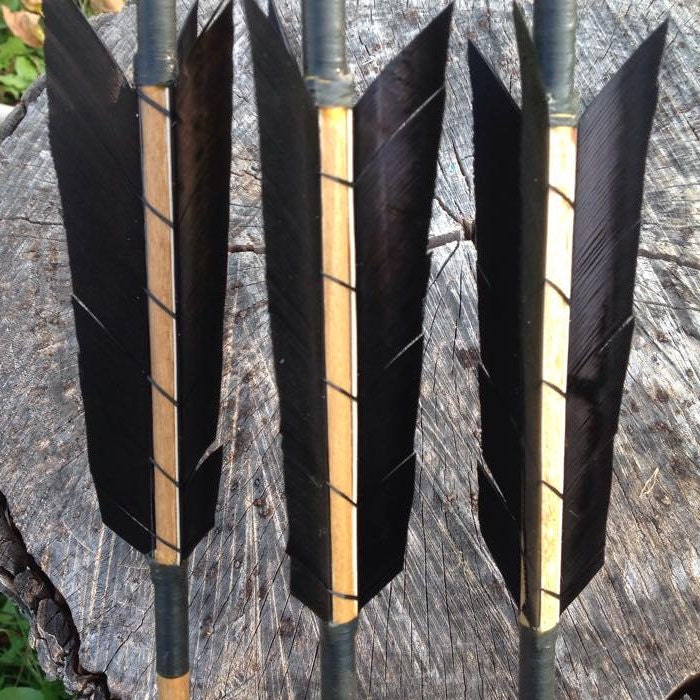 Arco y flechas de madera con carcaj para jóvenes y conjunto de 3 flechas