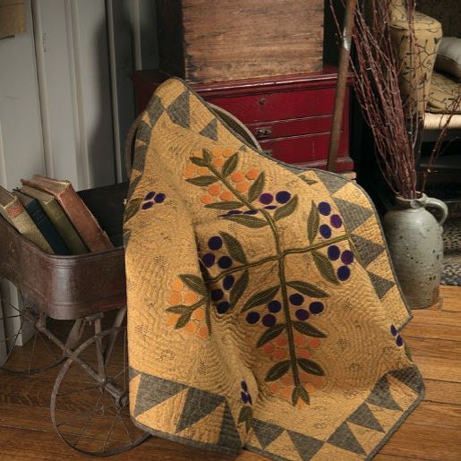 Blackberry Hills Wool Applique Quilt by BlackberryHillsGoods