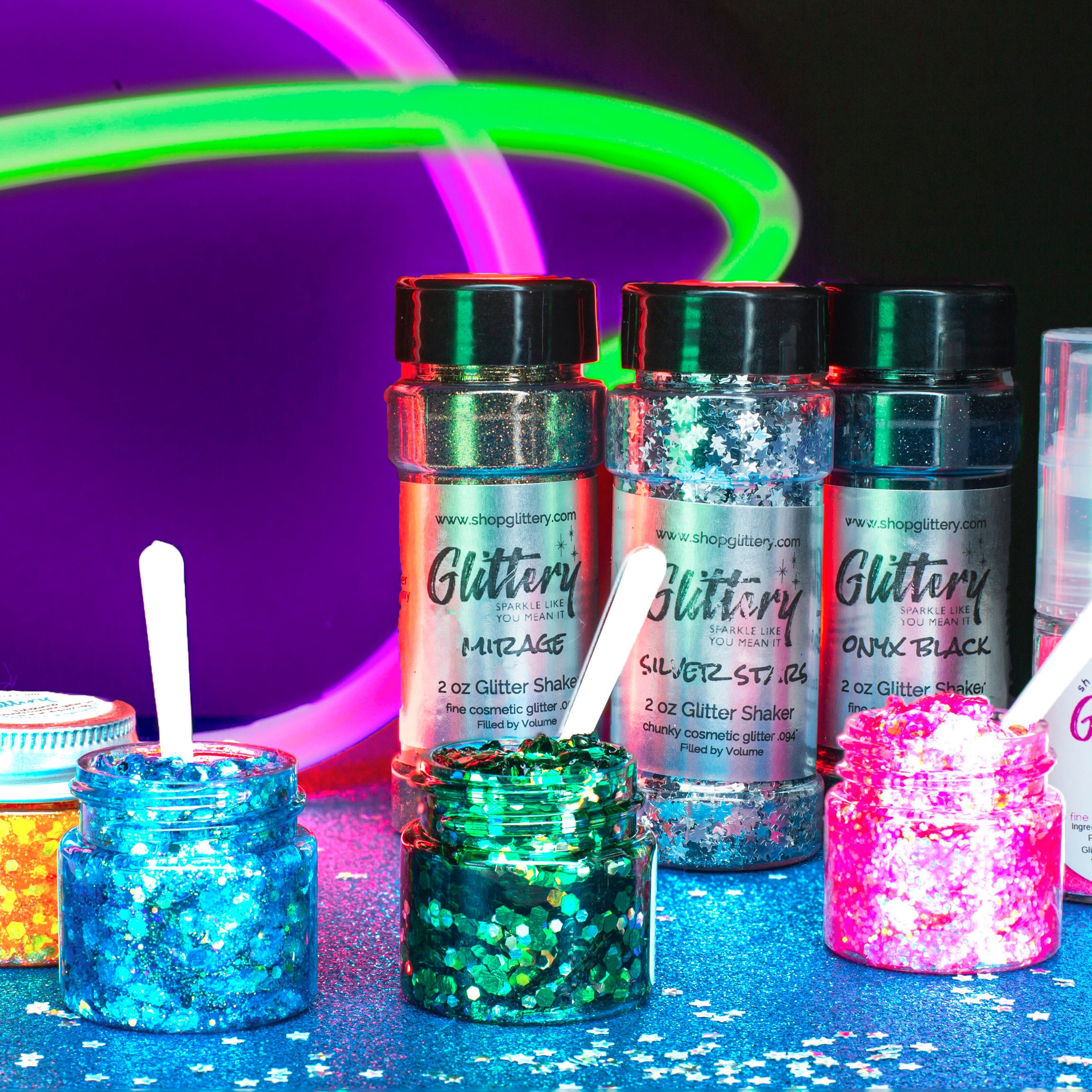 17 pcs Glitter for Slime, Decorative Glitter, Slime Glitter, Multi Assorted  Set Extra Fine Glitter Shake Jars for Slime Art Crafts Scrapbook Jewelry