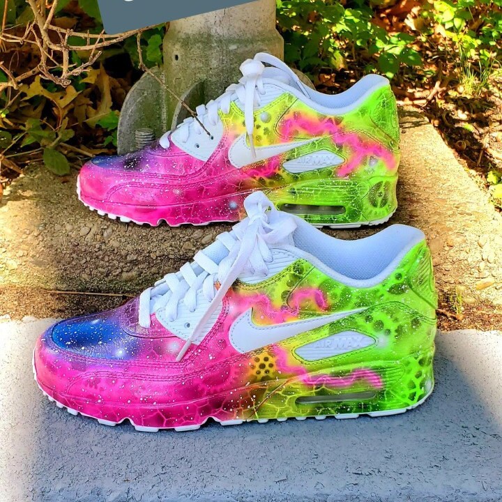 Nike Air Max 90 Neon Sneakers - Etsy België