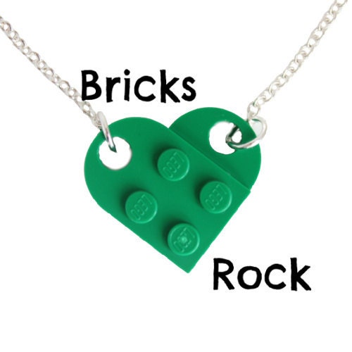 Collier LEGO COEUR à partager - Lego | Beebs
