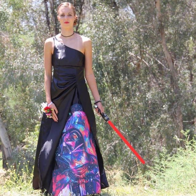 STAR WARS CUSTOM Prom Dress Darth Vader Formal Gown Sweet 16