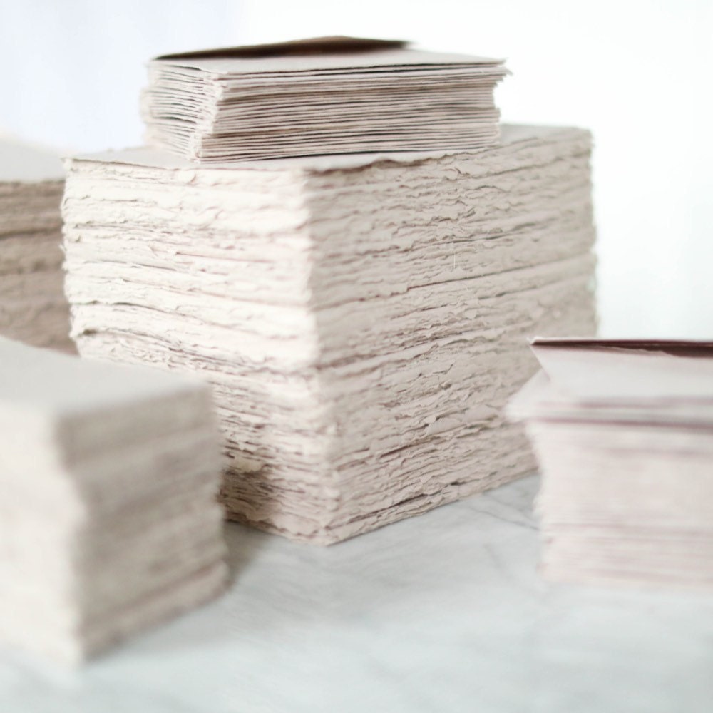 Snow Envelopes 10 pack Ungummed Handmade Cotton Paper Deckle Edge Rag Invitation 150gsm