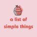 alistofsimplethings