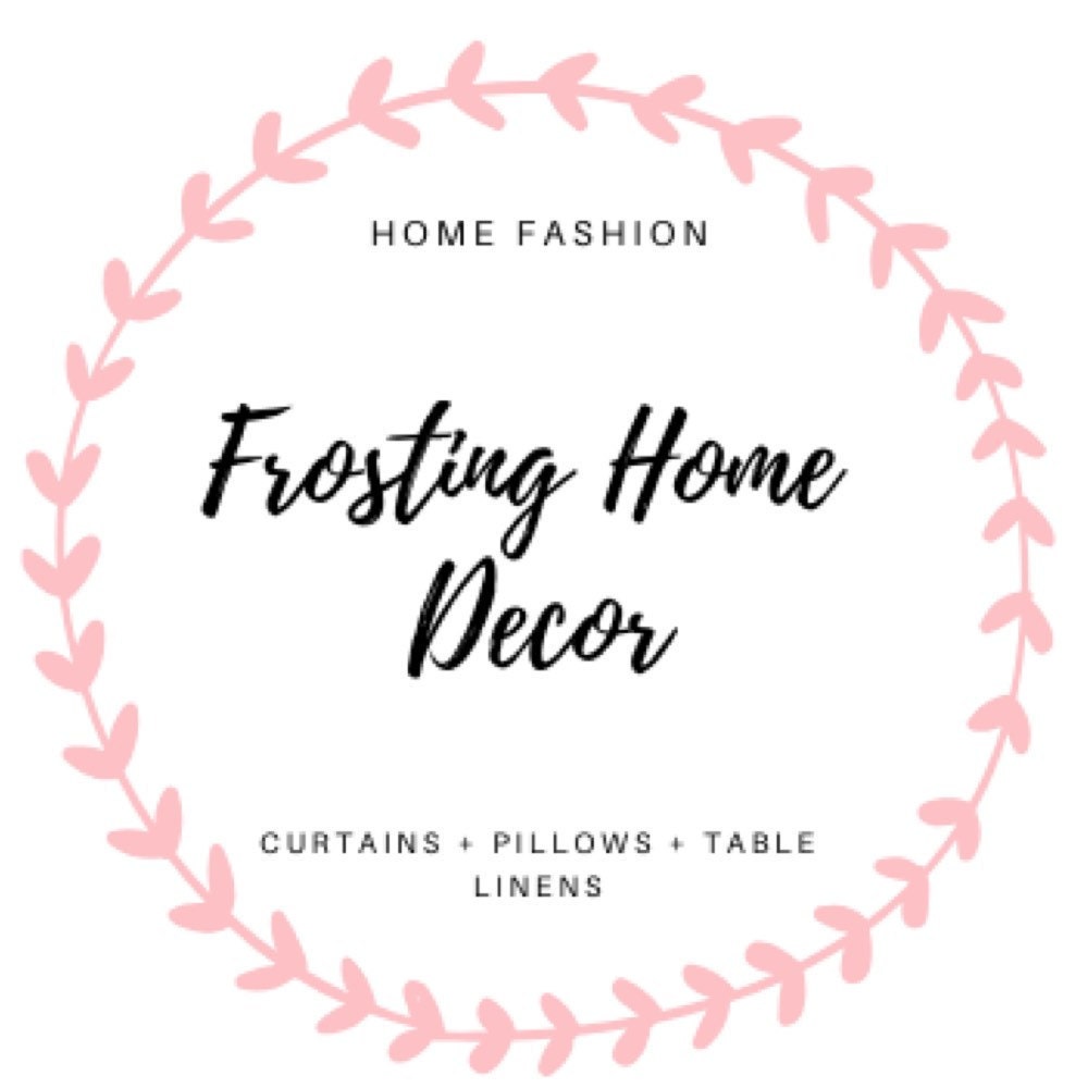 Frosting Home Decor Curtains Pillows Table by FrostingHomeDecor