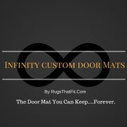Infinity Custom Mats™ All-Weather Personalized Door Mat - STYLE: WELCOME  BAILEYS COLOR : GREY / BLACK