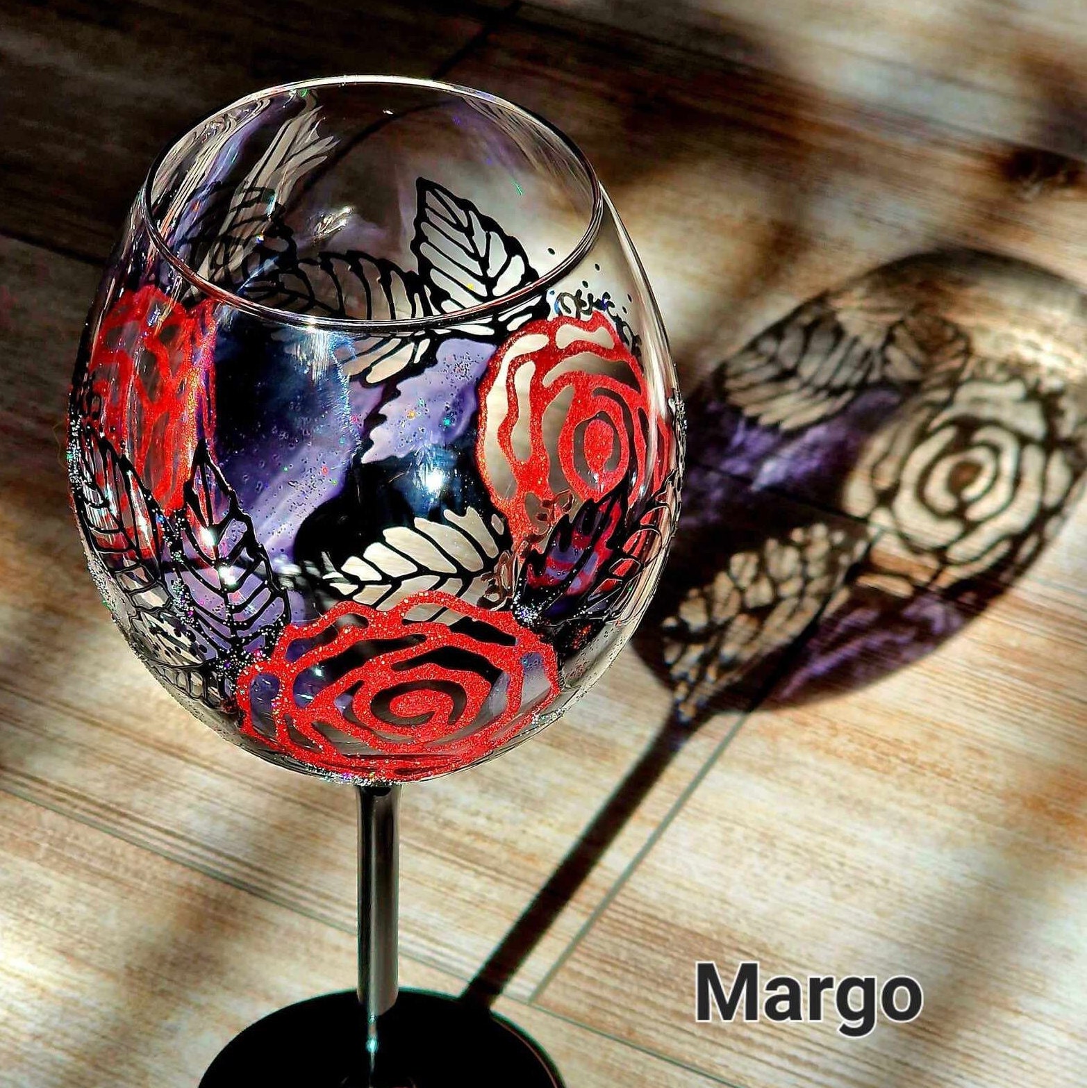 Peacock Hand Painted Wine Glass Peacock Lovers Gift Personalized Bird Wine  Glass Bridal Shower Gift Anniversary Gift 