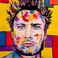 Eilidh the Highland Coo Print Incl Mount Scottish Wall Art, Abstract ...