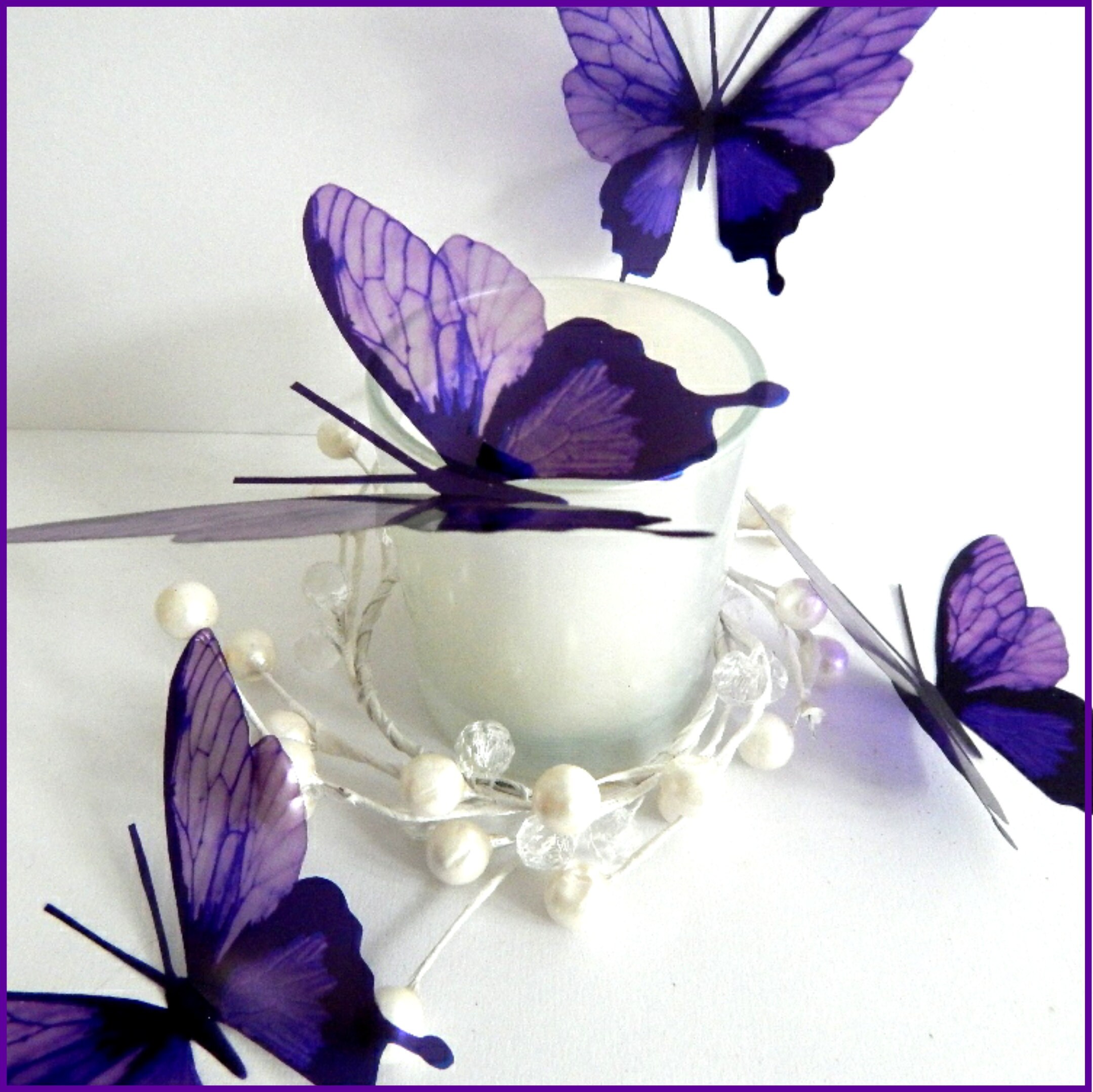 Download 3d Black And White Butterflies Stickerswall Art In Flight Etsy