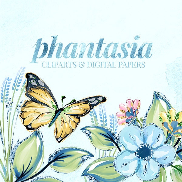 Pastel Floral Digital Paper, Floral Pattern, Floral Background