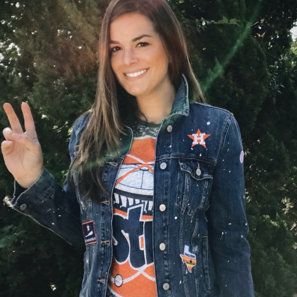 astros jean jacket with patches｜TikTok Search