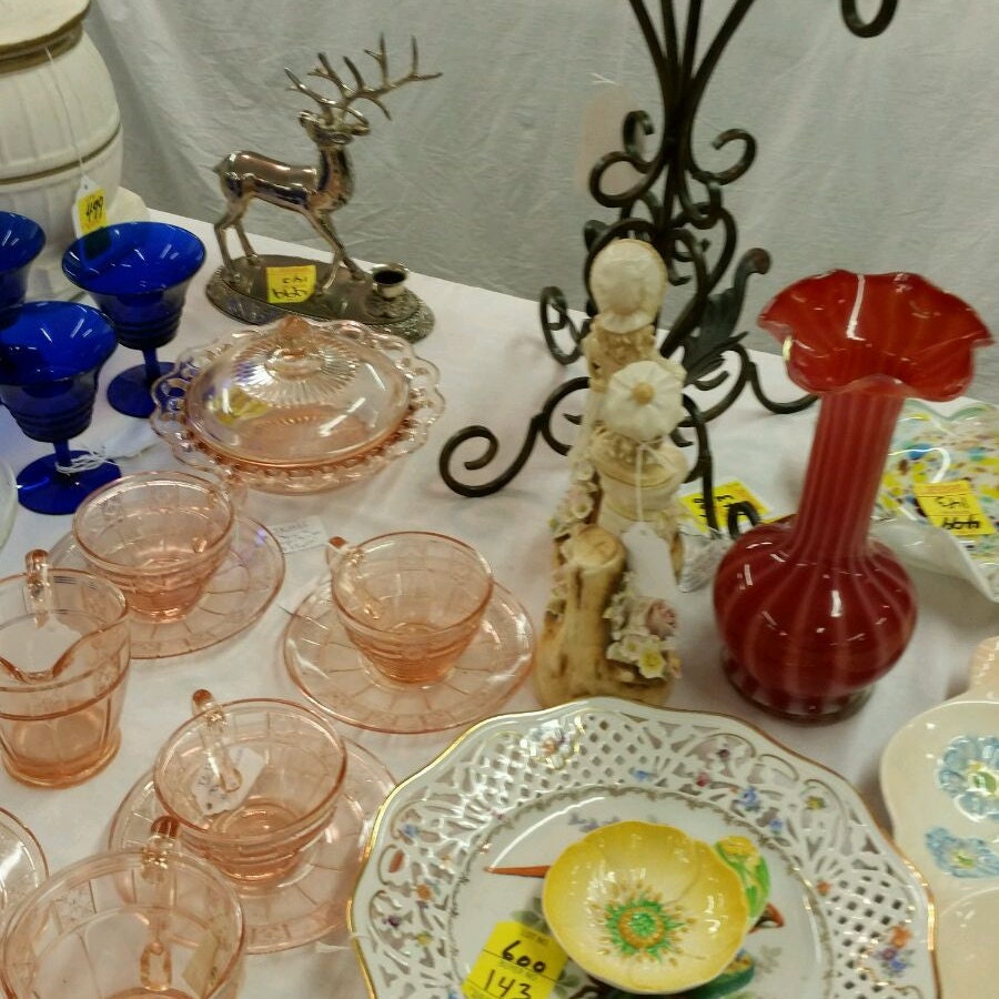 Vintage Rare Set of 9 Rose Point Iced Tea Glasses, 12 oz Stem 3121