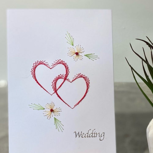 Handmade hand sewn Greeting Cards & by ThreadzandStitches on Etsy