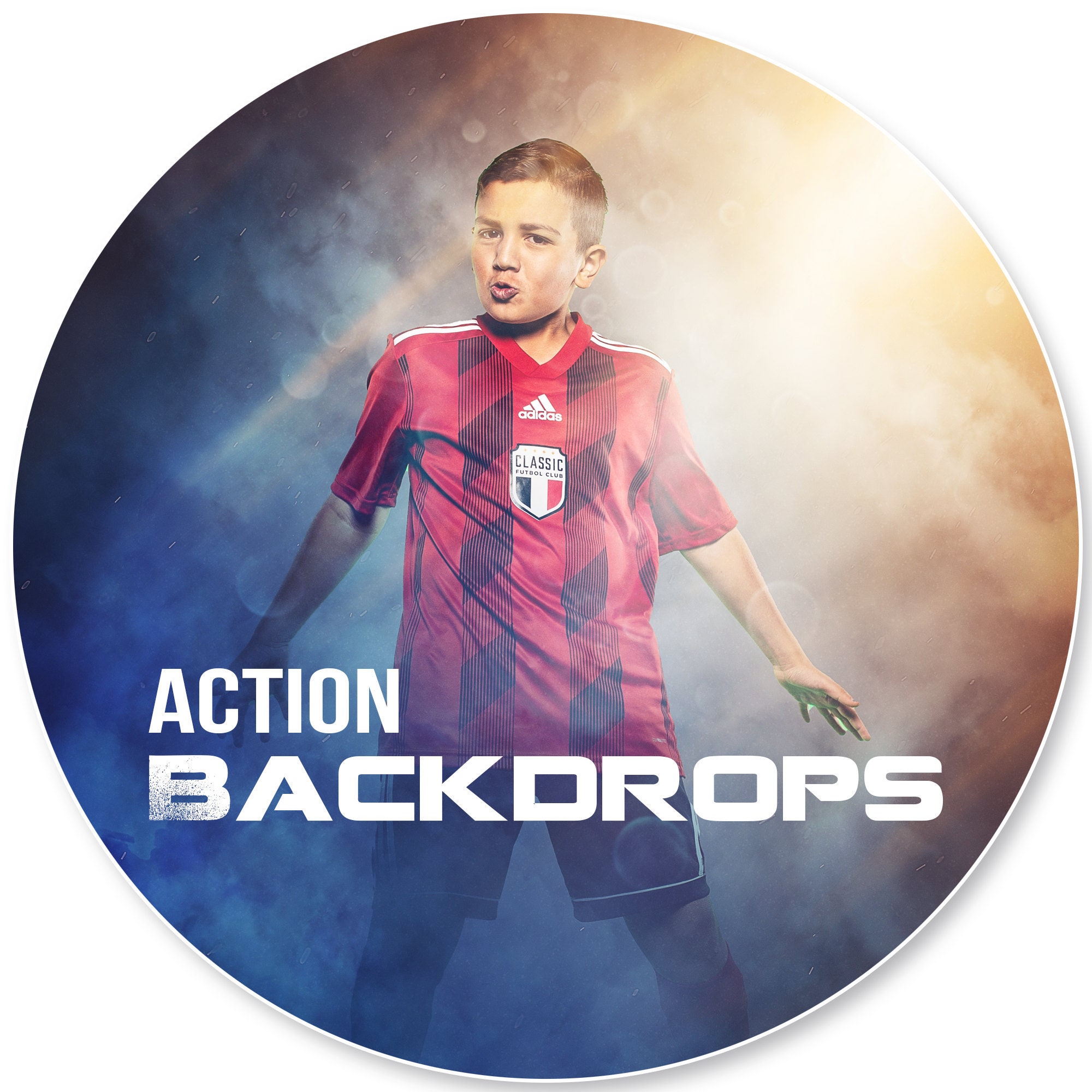Football Digital Backdrop LIGHTNING FOOTBALL CREATOR Pack 