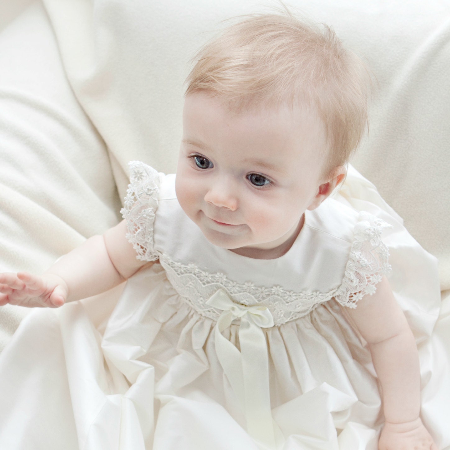 Vestido de bautizo vestido de bautismo niña bebé - Etsy España