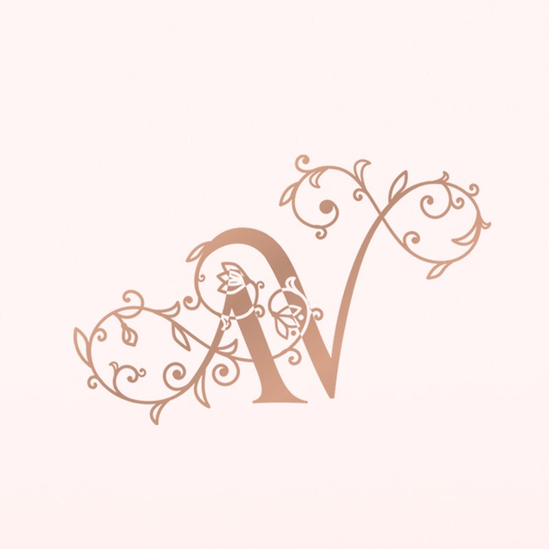 Exclusive Logo 535303, N Flower Monogram Logo
