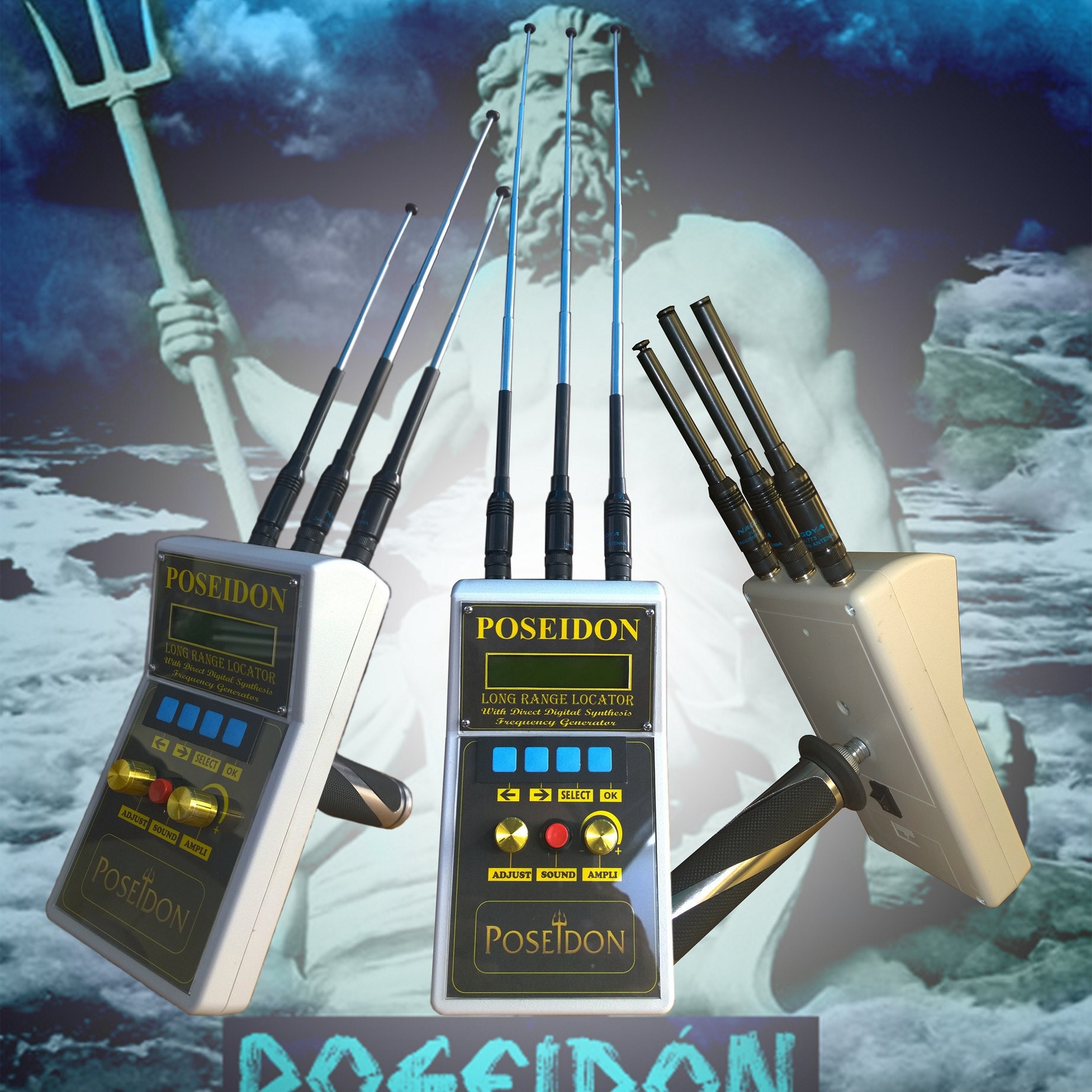 poseidon long range distance locator metal detector gold etsy